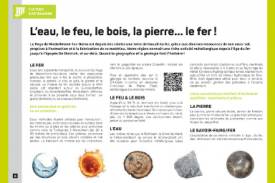 Article l'eau, le feu, le bois, la pierre... le fer !
